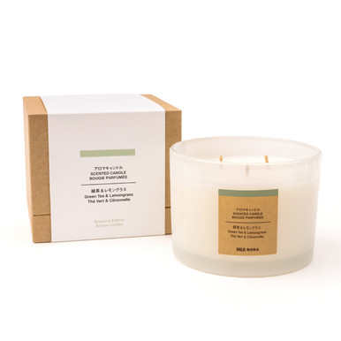 MUJI | Green Tea and Lemongrass Candle - 3 Wick