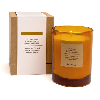 Muji Amber | And Sandalwood 1 Wick Candle