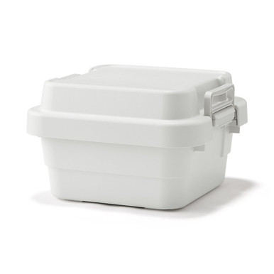 Muji White Grey | Sturdy Shallow Storage Box - Small |