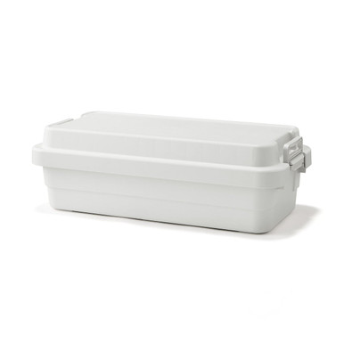 Muji White Grey | Sturdy Shallow Storage Box - Extra Large 40 L