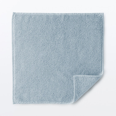Muji Charcoal Grey | Organic Cotton Soft Towelling Handkerchief - Light Grey Charcoal Bath Sheet
