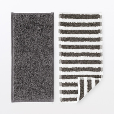 Muji Light Beige | Organic Cotton Soft Towelling Slim Handkerchief - Pack Of 2 |