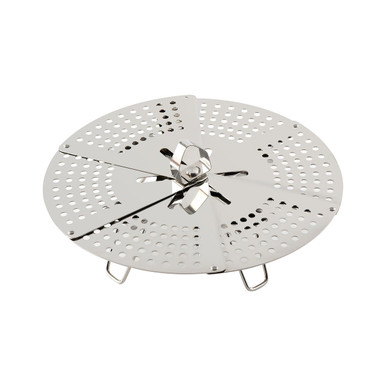 MUJI | Stainless Steel Foldable Steamer Rack Silver Grey One Size