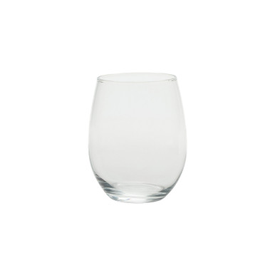 Muji Transparent | Stemless Red Wine Glass - 350 Ml