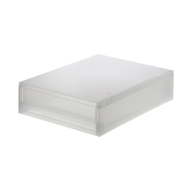 Muji | Desktop Storage Drawer - Clear - 26 X 37 X 9 Cm