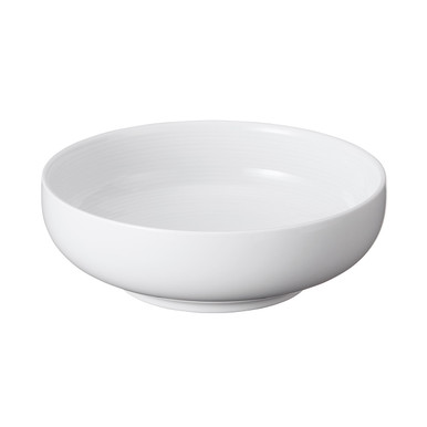 Muji White/Blue | Hakuji Round Flat Bowl One Size