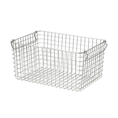 Muji Stainless Steel Wire Storage Basket - 37 X 26 18 Cm One Size Unisex