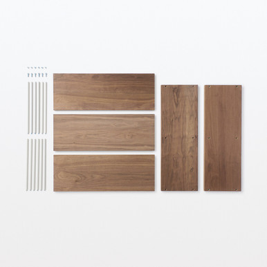 Muji Grain | Walnut Shelving Unit ‐ 2 Tier