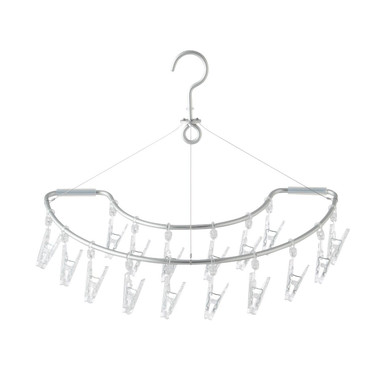 Muji | Aluminum Square Hanger Semicircular Shape 16 Pegs