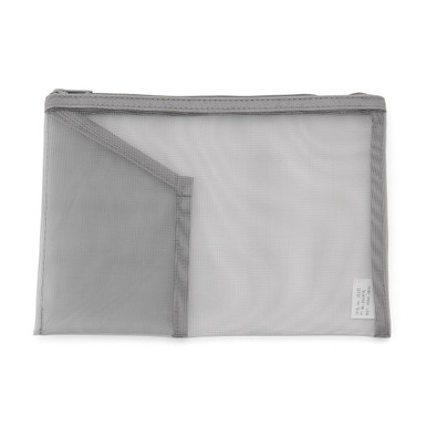 Muji Black | Nylon Pouch With Pocket B6