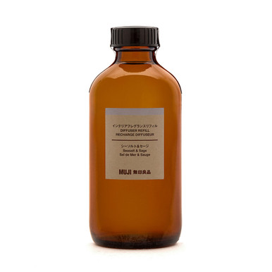 Muji Black | Sea Salt And Sage Reed Diffuser Refill 250Ml