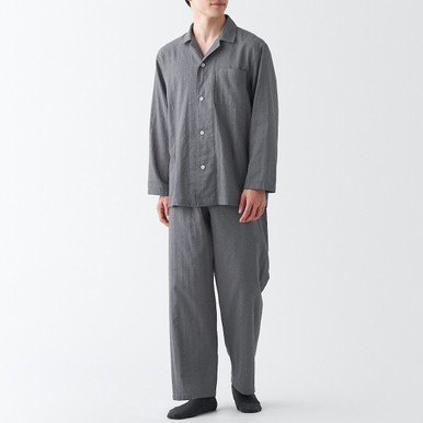Men's Side Seamless Double Gauze Pyjamas | MUJI