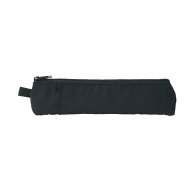 Muji Black | Polyester Pen Case With Pocket One Size