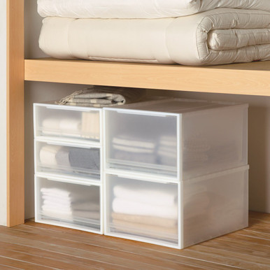 Muji | Stackable Storage Drawer - [34 X 445 Cm] Height 18 Cm One Size
