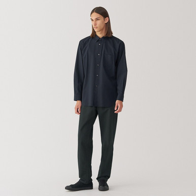 Muji Men's Black | Washi Blend Trousers 31 Inch