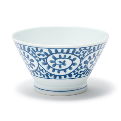 Muji | Hasami Ware Porcelain Rice Bowl ‐ Arabesque Pattern, Small
