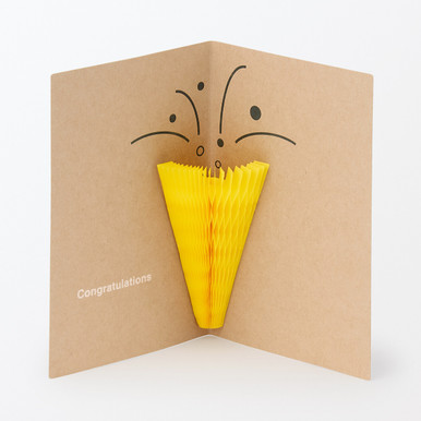 Muji | Honeycomb Paper Pop Up Card ‐ Party Popper One Size