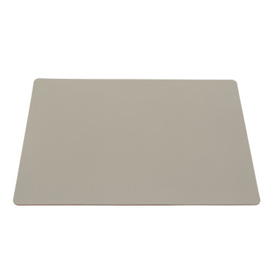 Muji Ash Grey | Recycled Leather Table Mat - Rectangular, |