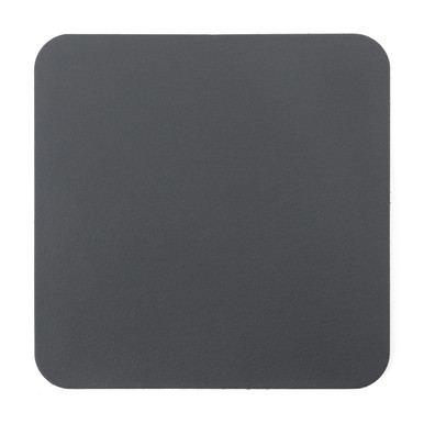Muji Graphite | Recycled Leather Rectangular Coasters ‐ Set Of 4, |
