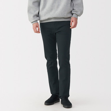 Men's Stretch Denim Slim Fit Jeans ‐ Black | MUJI