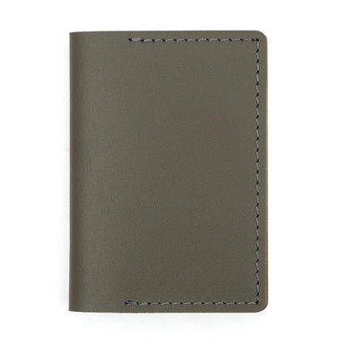 Muji Khaki | Recycled Leather Travel Wallet - One Size