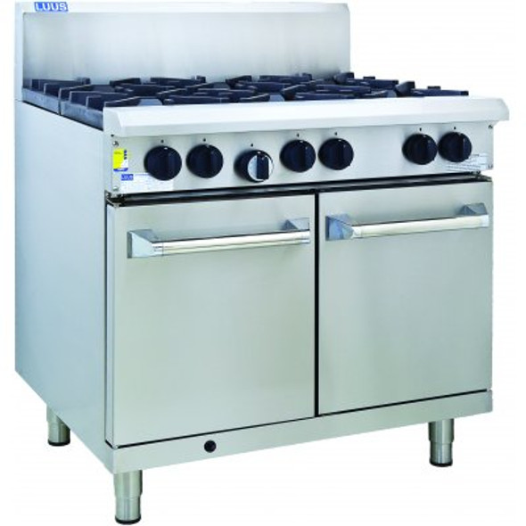 Luus - RS-6B. Professional Series.  Gas Six Burner With Oven.