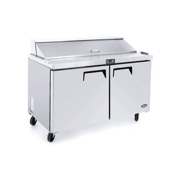 Atosa MSF8302 Double Door Sandwich Prep Table Refrigerator.