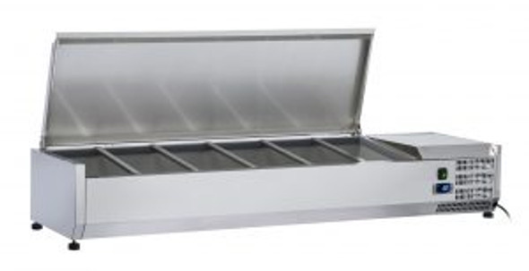 Saltas - VRX1800S Refrigerated Ingredient Unit with S/S Lid.