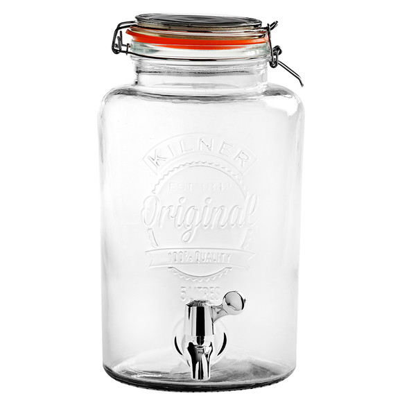 Round KILNER Storage Jar with Dispensing Tap and Stand
