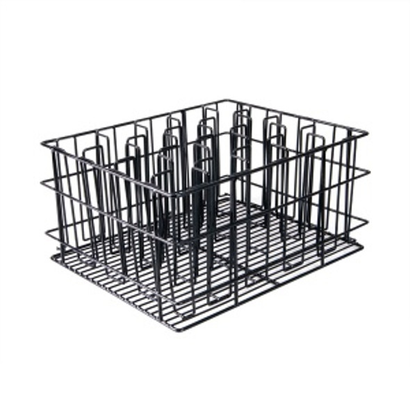 20 COMP GLASS BASKET -BLACK PVC COATED