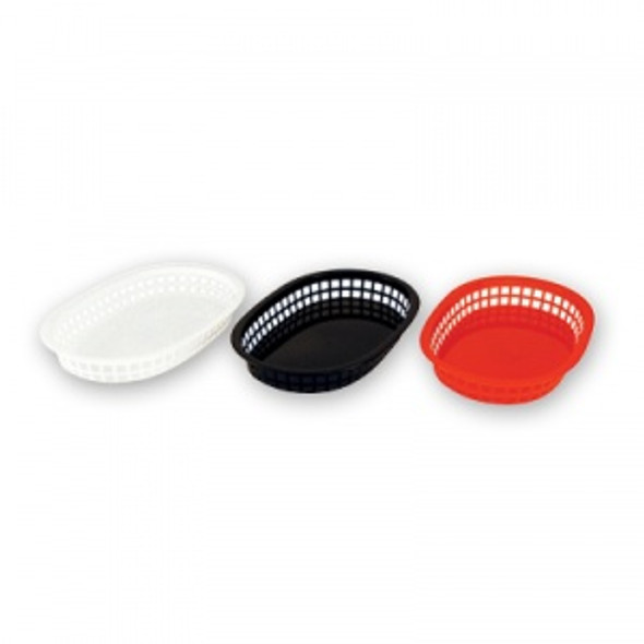 BREAD BASKET-PLASTIC, RECT RED
