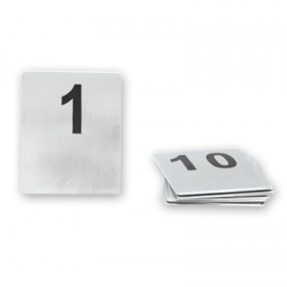 FLAT TABLE NUMBER SET-18/10, 80x100mm     51-60