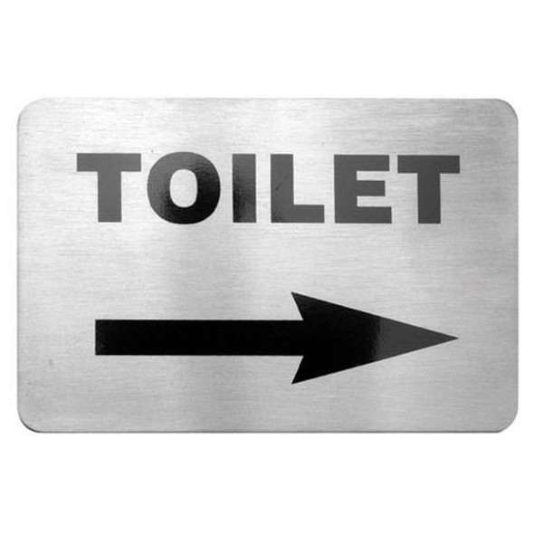 WALL SIGN- F. TOILET -RIGHT 18/10 120x80mm
