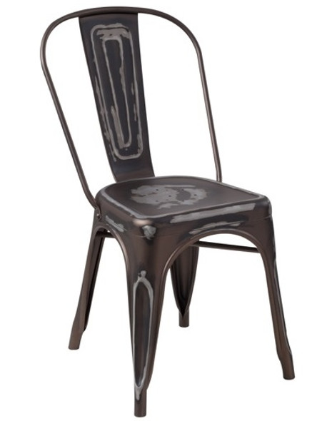 "RFC" STEALTH DISTRESSED LOOK RUST CHAIR