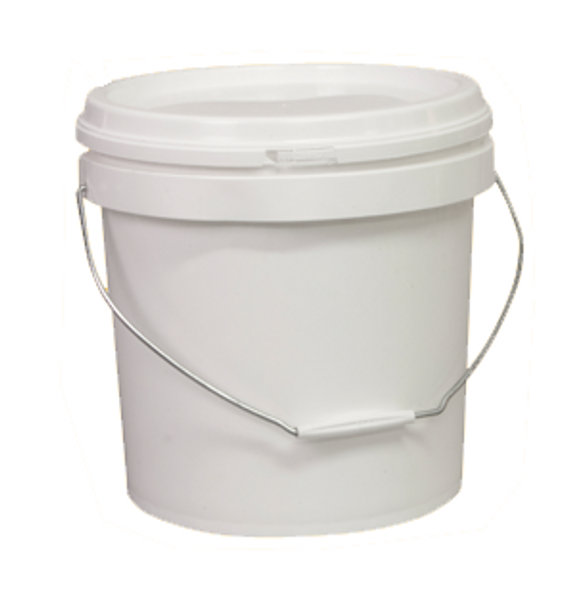 WHITE BUCKET WITH LID -10Litre