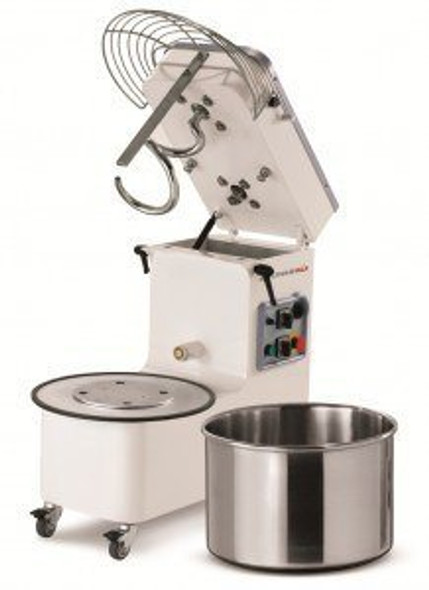 MECNOSUD - SMM0044 - Spiral Mixer -Tilting Head Removable Bowl Mixer – 50Lt Bowl.