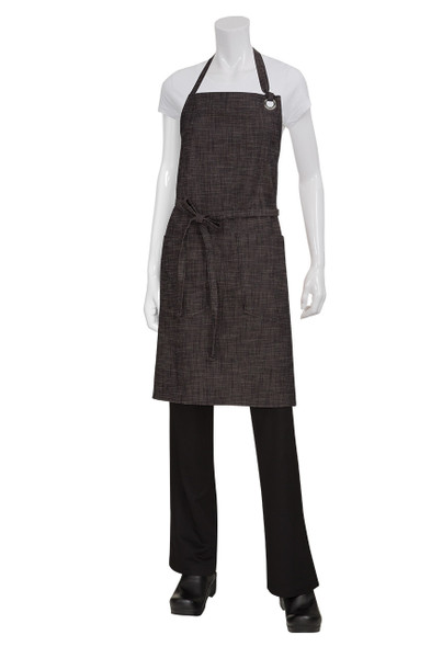 Corvallis Black Bib Apron