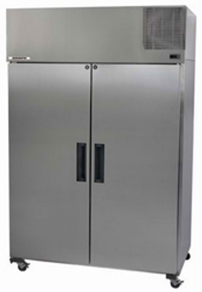 SKOPE PEGASUS PG1300VF STAINLESS STEEL 2 DOOR UPRIGHT FREEZER.