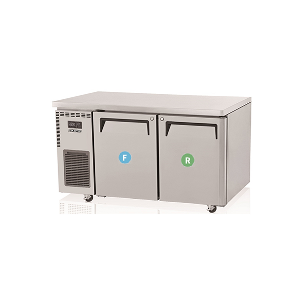 Skipio SURF15-2. Solid Doors Under Counter Chiller/Freezer.