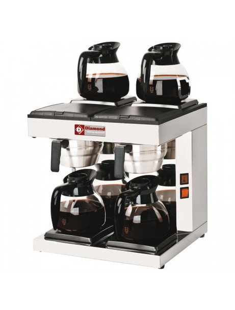 Diamond PCF-S4 Dual Coffee Percolator with Warming Plates.