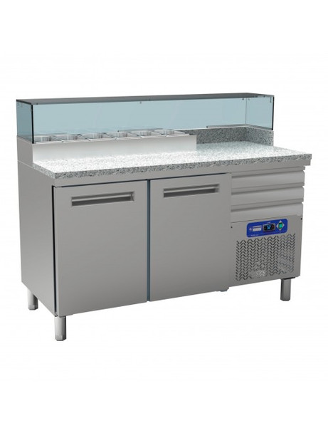 Diamond MR-PIZZA/CP Cooling Table For Pizzeria, 2 Doors.