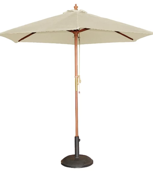 Bolero Round Cream Outdoor Umbrella 2.52m high (MEDIUM)