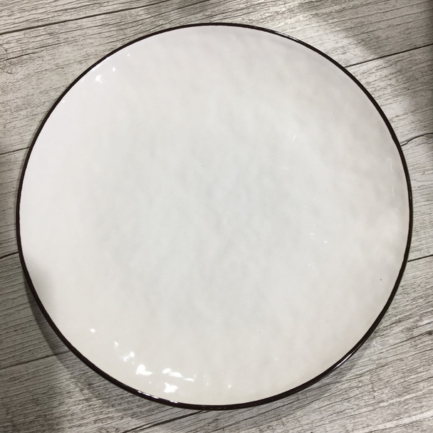 8" Side Plate White/Blue