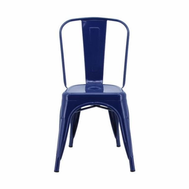 Tolix Chair - Gloss Navy Blue