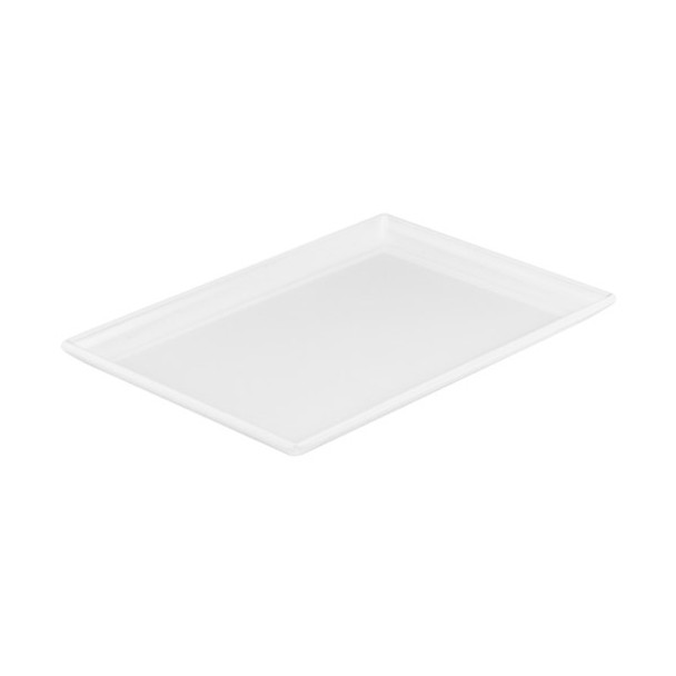 MELAMINE RECT PLATTER -250x170mm, WHITE