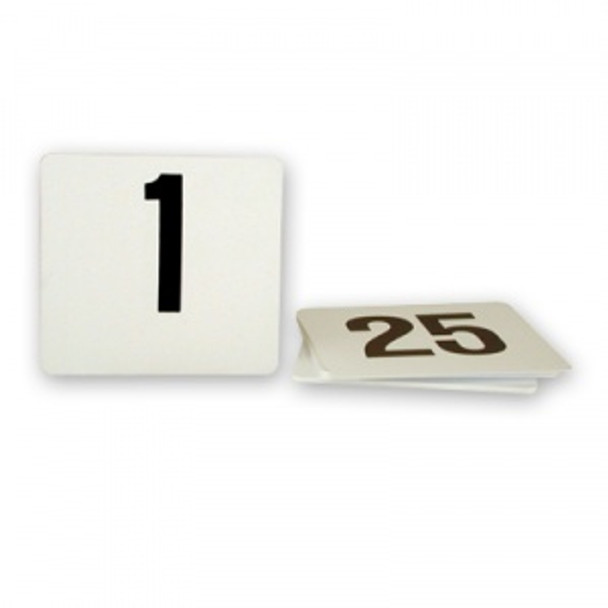 TABLE NUMBER SET-LARGE 1-50 BLK ON WHT