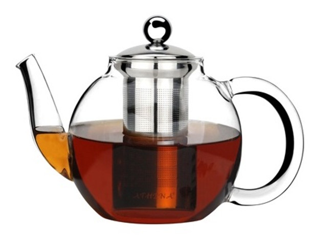 TEAPOT-GLASS, WITH 18/8 INFUSER  600ml
