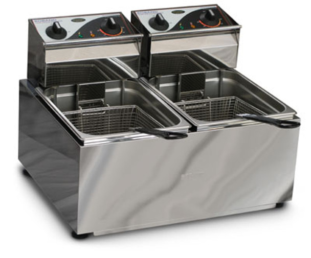 Roband - F28 - DOUBLE PAN DEEP FRYER -2x8 Litre - 15 AMP.