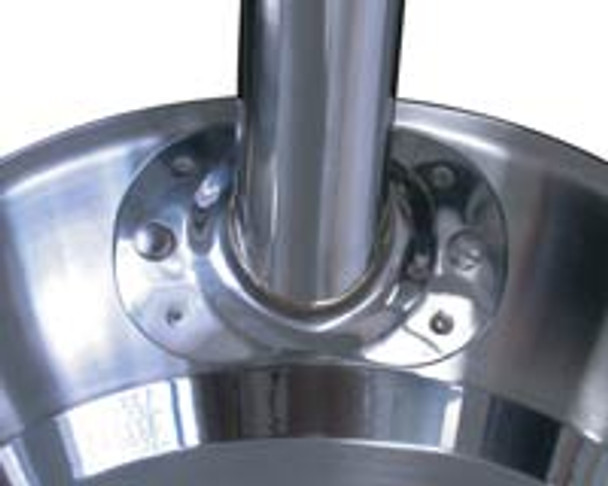 Tubular stainless steel handles are fitted to the pans with stainless steel rivets and on non-Teflonå¨ items, they are also welded for extra strength
