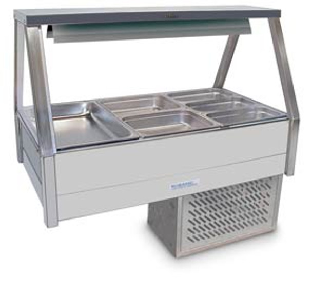 Roband ERX23RD COLD FOOD DISPLAY. 6 PANS INCLUDED.